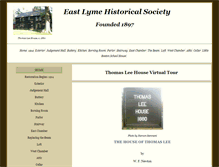 Tablet Screenshot of leehousetour.eastlymehistoricalsociety.org